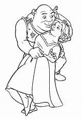 Coloring Pages Shrek Cartoons sketch template