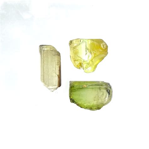 16 30 Carats Facet Rough Tourmaline Trio – Gandhara Gems