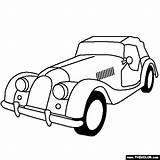 Car Morgan Plus Drawing 1950 Coloring Clip Pages Classic Clipart Thecolor Clipartmag sketch template