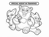 Pages Coloring Agent Secret Getcolorings Oso sketch template