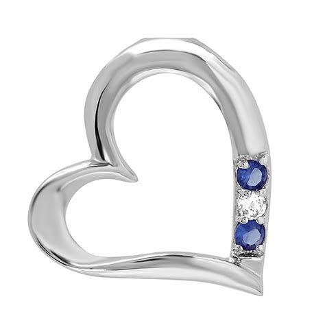 Platinum Plated Silver Tone 3 Stone White And Blue Sapphire Cz Cubic