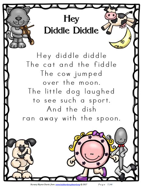 nursery rhyme printables