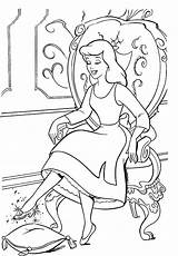 Cinderella Coloring Slipper Glass Pages Getcolorings Try sketch template