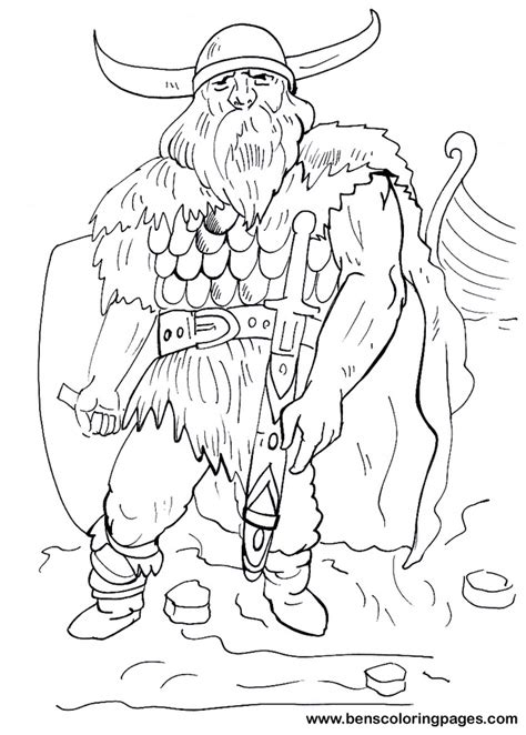 viking warrior coloring pages  kids
