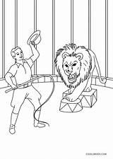 Circo Circus Ringmaster Zirkus Malvorlagen Ausmalbilder Zirkusdirektor Cool2bkids Leones sketch template