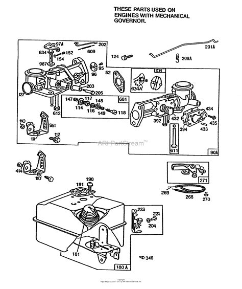 briggs  stratton  hp carburetor diagram   aseplinggiscom