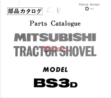 mitsubishi tractor shovel bsd parts catalogue auto repair manual forum heavy equipment