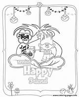 Trolls Coloring Movie Happy Pages Friend Spring Kleurplaten Kids Printable Print Fun Kleurplaat Color Van Book Personal Create Zo Popular sketch template