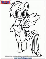 Coloring Rainbow Dash Pages Print sketch template