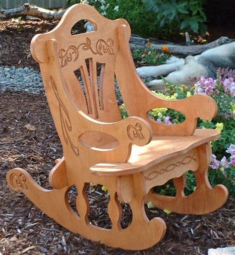 victorian style puzzle rocking chair