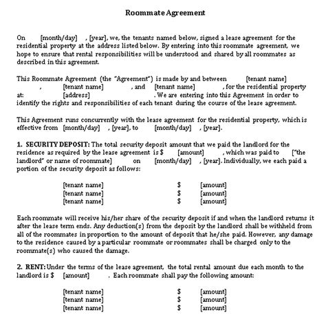 sample rental agreement letter template rental agreement templates
