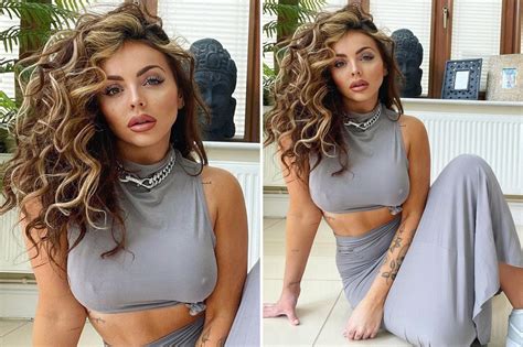 Jesy Nelson Flashes Her Toned Midriff In A Grey Crop Top For Sexy Home