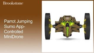parrot jumping sumo app controlled minidrone  brookstonebuy