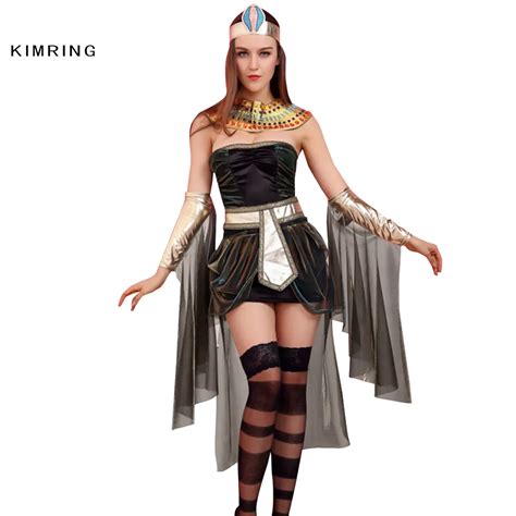 Kimring Sexy Deluxe Egyptian Goddess Costume Adult Cleopatra Egypt