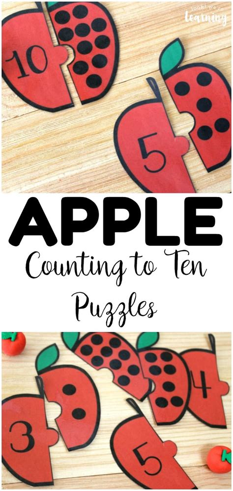 fun preschool counting puzzles  early learners math activities