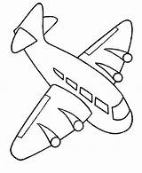 Brinquedos Pintar Airplane sketch template