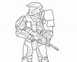 Halo Coloring Chief Master Pages Getcolorings Color sketch template