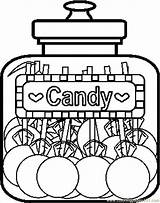 Coloring Pages Candy Printable Kids sketch template