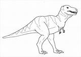 Dinosaurs Tyrannosaurus sketch template