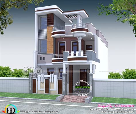 bhk  sq ft contemporary style north indian home kerala home design  floor plans