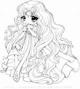 Anime Coloring Pages Girl Hair Long Colouring sketch template