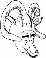 Coloring Ram Mask African Masks Animal Printable Drawing Getdrawings Pages Library Clipart Popular Sketch sketch template