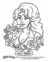 Dolly Parton Colouring Books Feminist Beyonce Kids sketch template