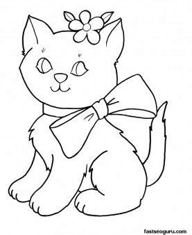 coloring pages printable  girls  shape coloring pages cat
