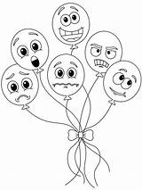 Emotion Regulation Ballons Psychology sketch template
