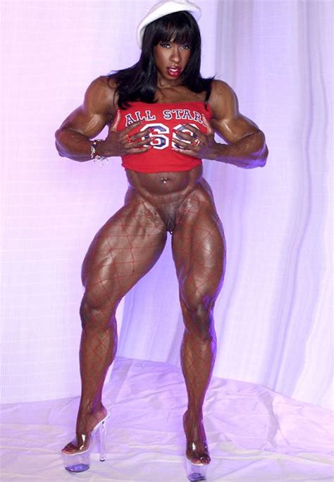 huge muscular black goddess ripped strong sexy body pichunter
