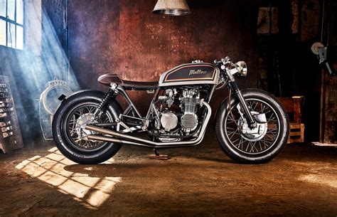 four pot supershot a classic honda cb550 cafe racer from mellow