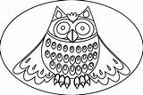 Owl Coloring Pages Mandala Tegninger Outline Halloween Til Color Owls Cute Kids Drawing Clip Clipart Børn School Realistic Printable Malvorlagen sketch template