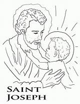 Coloring John St Saint Augustine Joseph sketch template