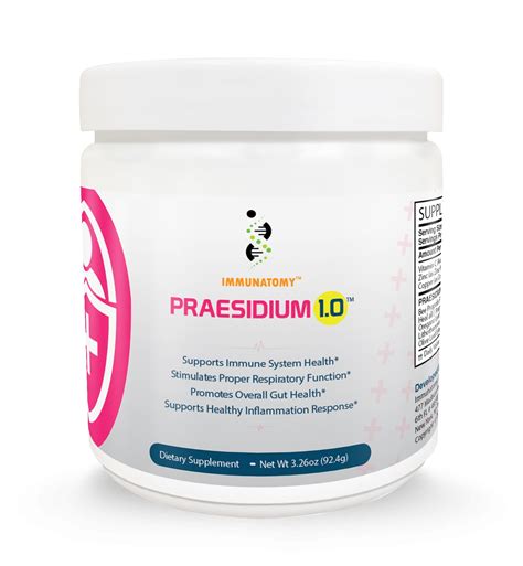 benefits    praesidium  supports immune system health stimulates proper