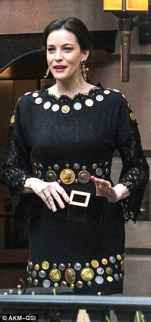 Liv Tyler Wears Coin Dress To Normal Heart Premiere Daily Mail Online