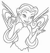 Tinkerbell Princess Halloween sketch template