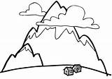 Berge Ausmalbilder sketch template