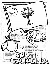 Carolina South Coloring Pages State Crayola Symbols North Flag Color Print Kids Island California States Printable Sheets Rhode Symbol Drawing sketch template