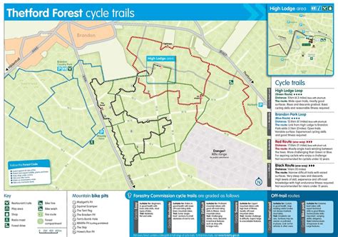 thetford forest bike map maplets