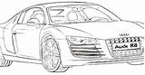 R8 Audi sketch template