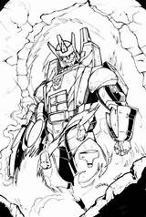 Galvatron Coloring Pages G1 Template sketch template