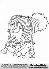 Girl Coloring Minion Pages Drawing Beginners Getdrawings Printable Color Print Getcolorings sketch template