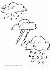 Malvorlage Niederschlag Wetter Gewitter Ausmalbild Ausmalen Hava Durumu Boyama öffnen Kostenlose sketch template