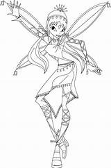 Winx Coloring Musa Pages Colouring Print Deviantart Color Character sketch template