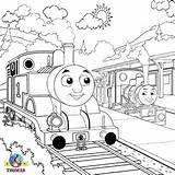 Coloring Thomas Train Pages Engine Tank Steam Drawing Outline Color Emily Printable Drawings Locomotive Kids Island Print Percy Railway Sodor sketch template