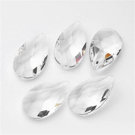 faceted teardrop glass pendants lbeadscom