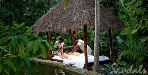 newlywed couples massage the gardens at sandals grande