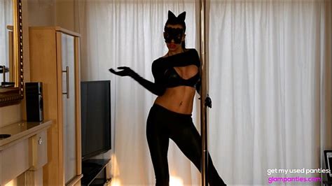 big boobs catwoman angie stripping and riding dildo in sexy pvc lingerie outfit xvideos