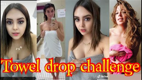 sexy girls towel drop challenge on partner tiktok video compilation