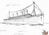 Titanic Coloring Britannic Pages Fictional Template Deviantart sketch template